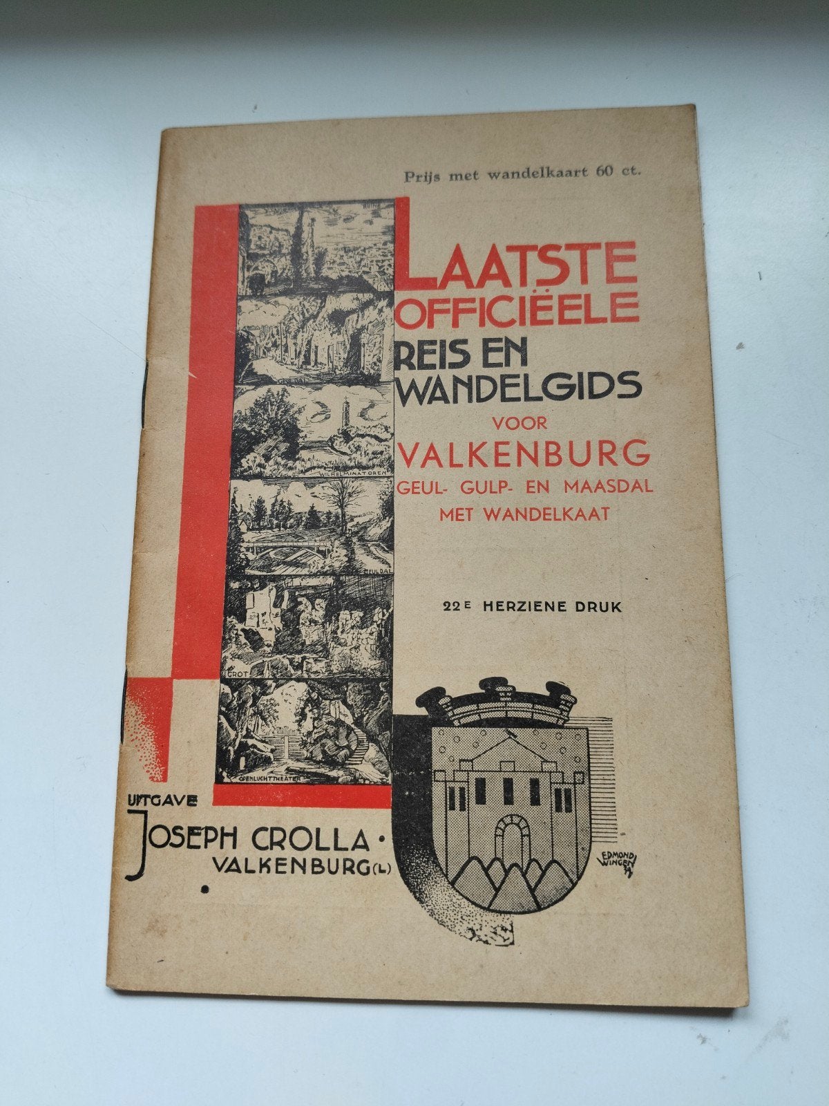 Laatste Officiële Reis- en Wandelgids voor Valkenburg, Verzenden, Zo goed als nieuw, Joseph Crolla