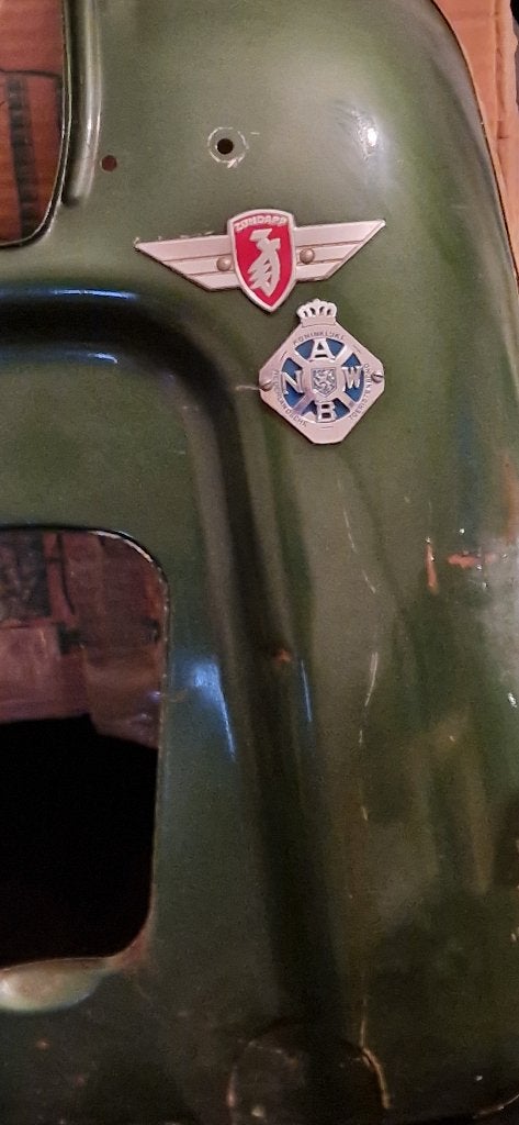 Origineel Zündapp beinschild met ANWB en Zündapp embleem, Ophalen of Verzenden, Gebruikt, Overige typen