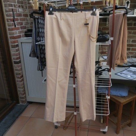 Broek nieuw beige fantasie ketting Liu Jo mt 38 (it 42), Kleding | Dames, Maat 38/40 (M), Liu Jo, Beige, Nieuw