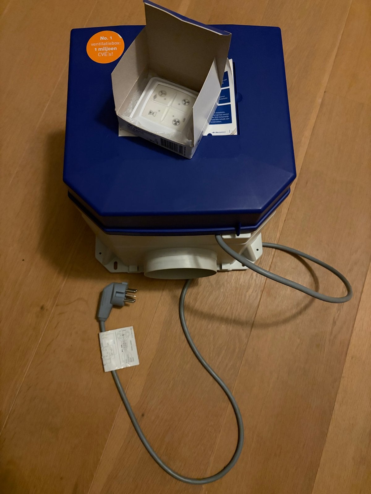 Itho Daalderop ventilatiebox – 417 m³/h + afstandsbediening, Ophalen of Verzenden, Gebruikt, Ventilator en Afzuiger