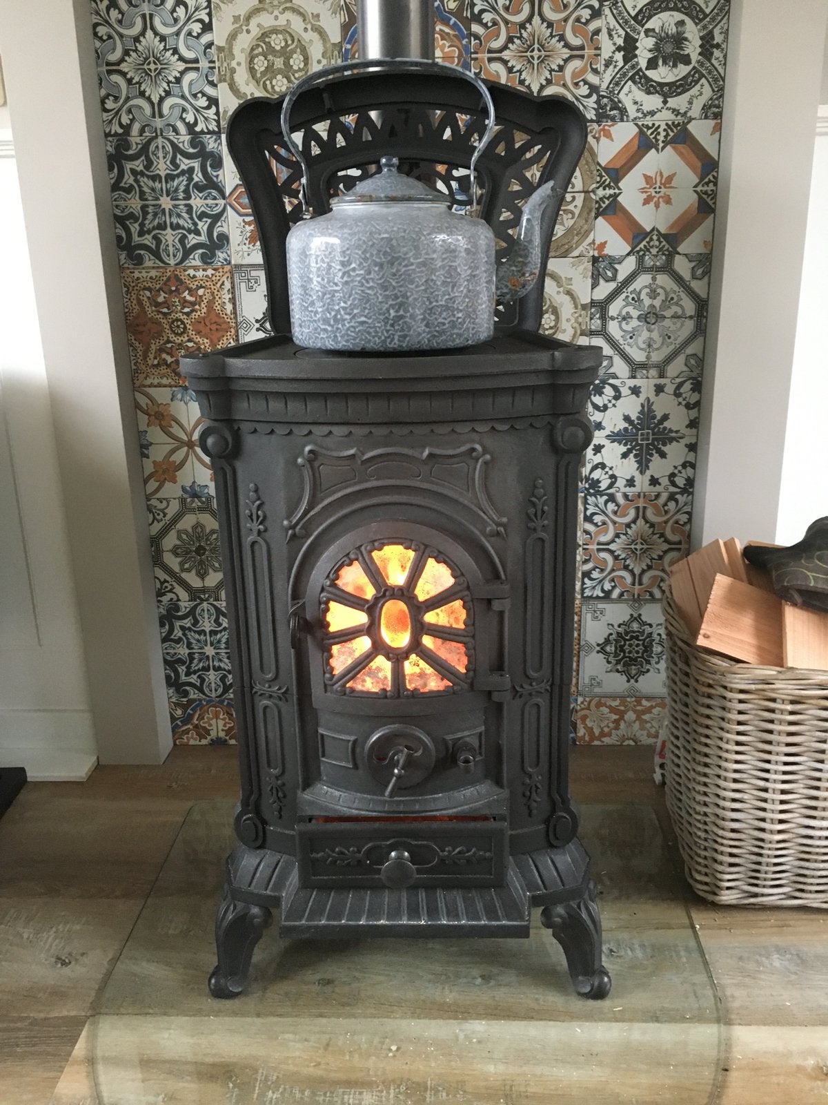 Houtkachel, Huis en Inrichting, Kachels, Ophalen, Gebruikt, Houtkachel, Vrijstaand
