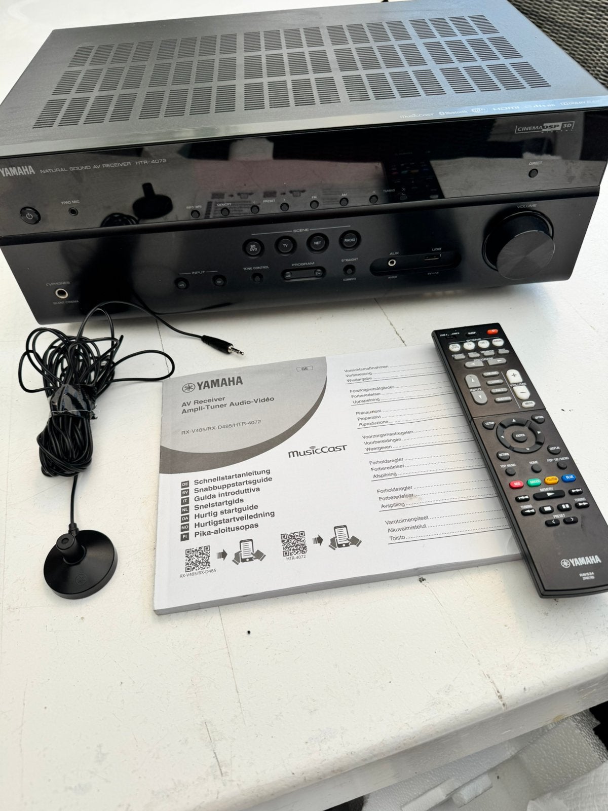 Yamaha receiver 5.1 zwart ,, Ophalen of Verzenden, Zo goed als nieuw, 120 watt of meer, Yamaha