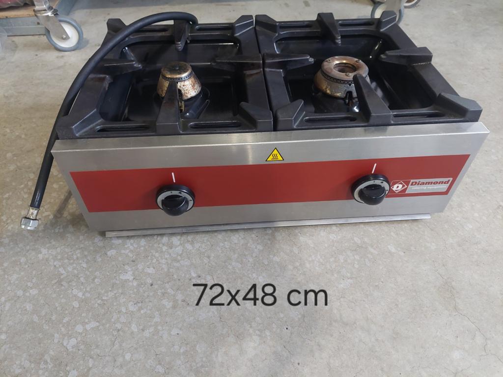 Professionele 2 pits gasstel ZGAN! bieden!!, Ophalen, Zo goed als nieuw