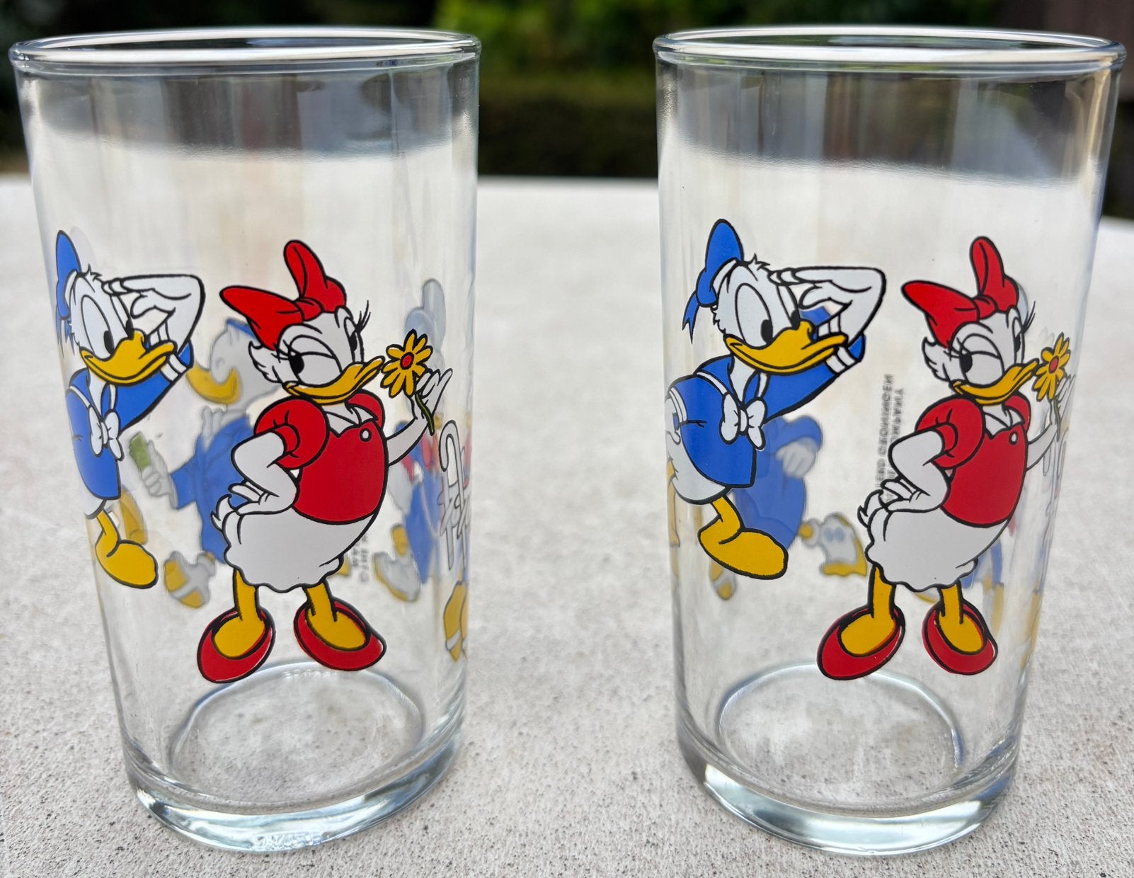 Twee glaasjes Donald Duck, Ophalen of Verzenden, Donald Duck, Zo goed als nieuw, Servies