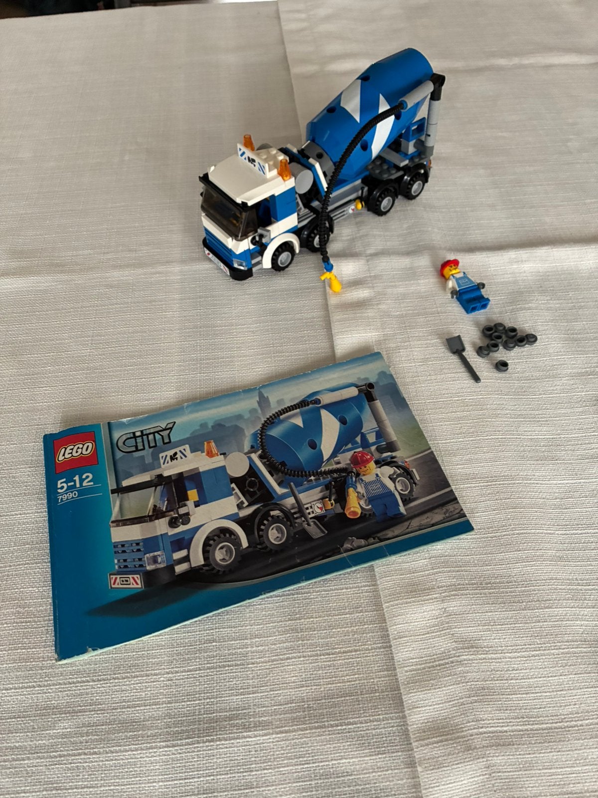 Lego 7990 Cement Mixer, Compleet, Lego, Ophalen of Verzenden, Complete set