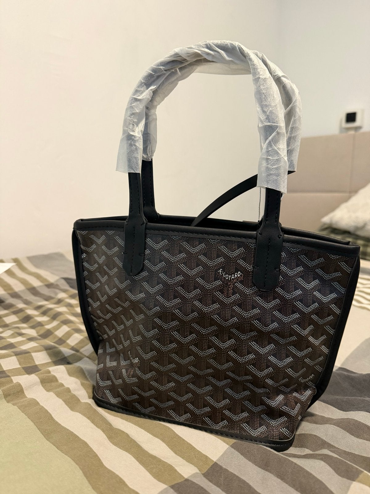 Goyard Saint Louis PM Tote Zwart/Bruin, Sieraden, Tassen en Uiterlijk, Tassen | Damestassen, Ophalen of Verzenden, Zo goed als nieuw