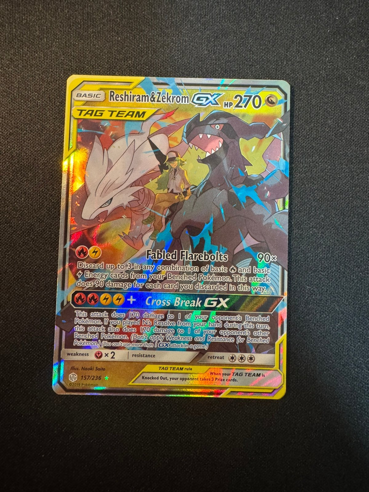 Reshiram & zekrom GX 157/236, Ophalen, Zo goed als nieuw