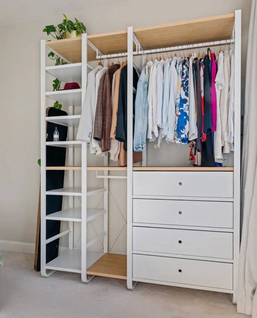 IKEA ELVARLI extensie (44x55x216), Ophalen, Met plank(en), Gebruikt, 200 cm of meer
