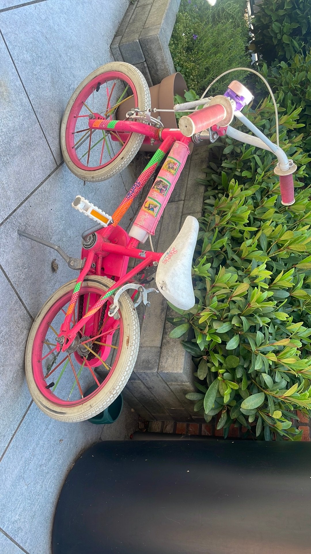Fiets 16 inch barbie, Ophalen, Gebruikt, 16 tot 20 inch