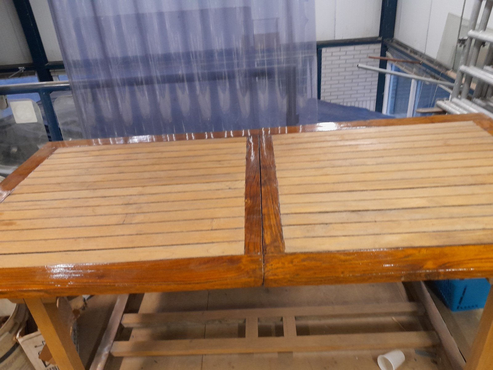 Teak uitschuifbare eettafel 180x90, Huis en Inrichting, Tafels | Eettafels, Ophalen, Gebruikt, Teakhout, 50 tot 100 cm
