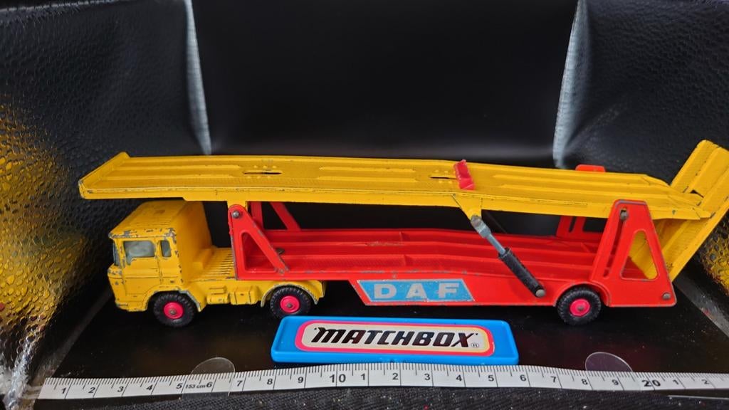 Matchbox King Size K-11 DAF Car Transporter, Antiek en Kunst, Antiek | Speelgoed, Ophalen of Verzenden