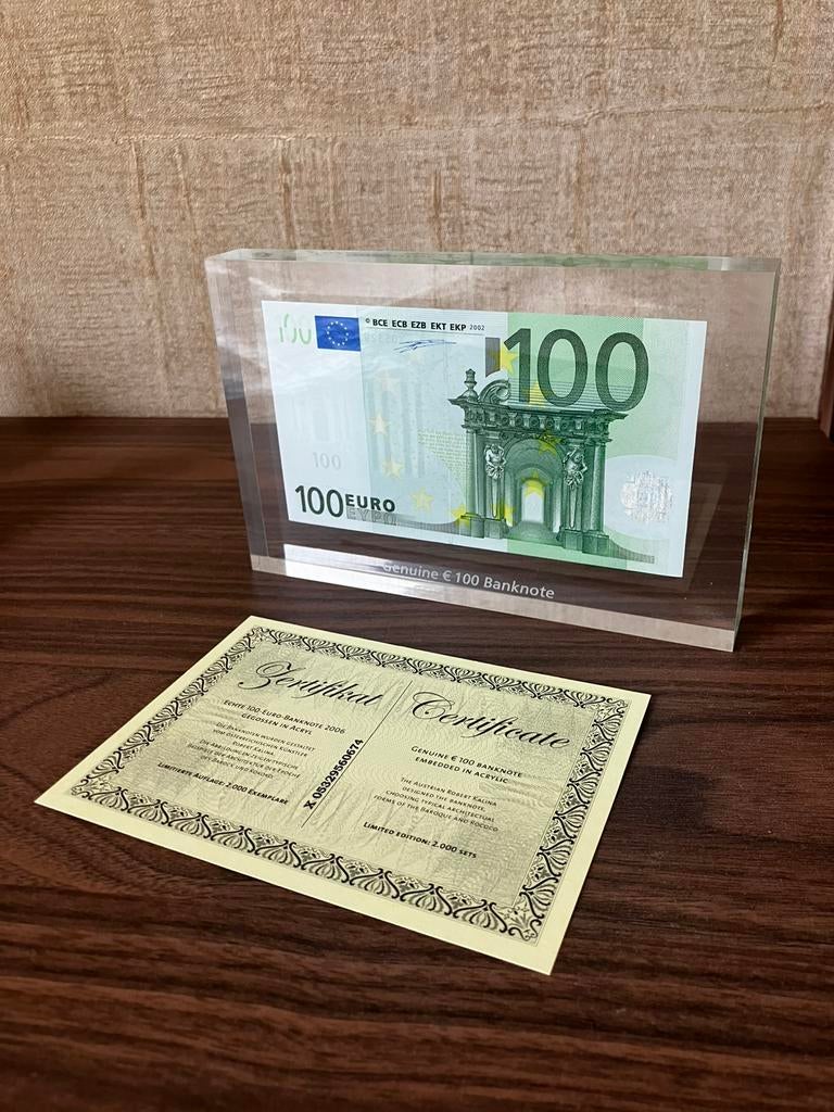 €100,- Duisenberg Plexiglas - Met certificaat !!!, Ophalen of Verzenden, Overige landen, 100 euro