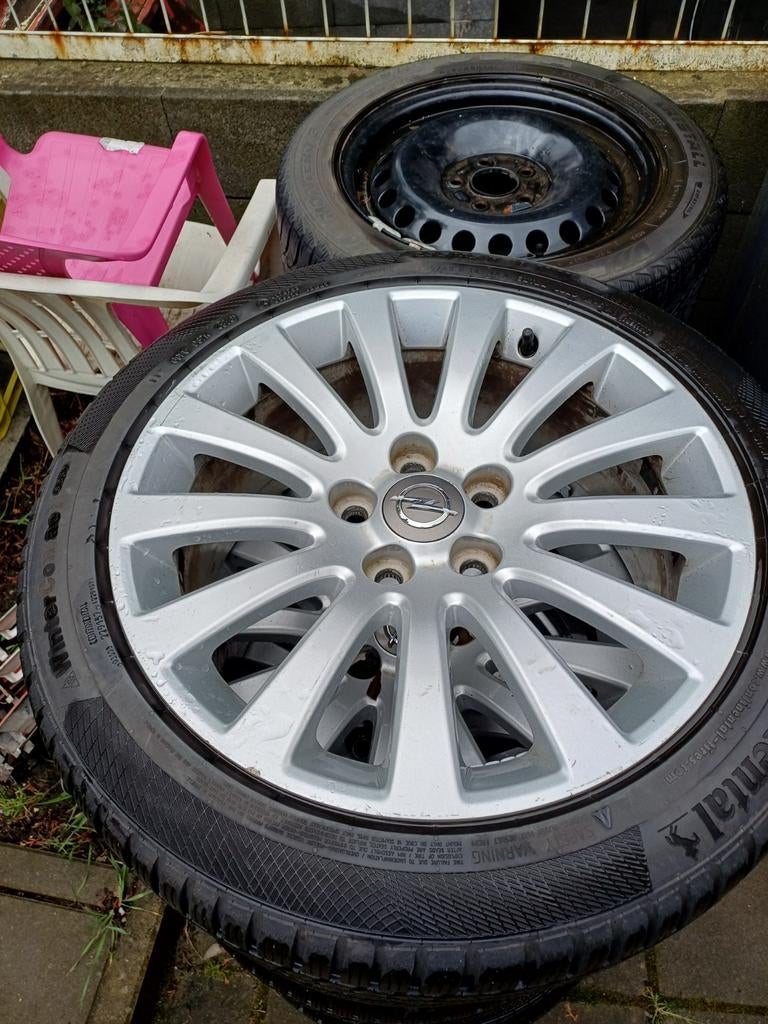 Zeer mooie 18" Opel insignia velgen, met winterbanden, Auto-onderdelen, Banden en Velgen, Ophalen, 18 inch, Gebruikt, Banden en Velgen