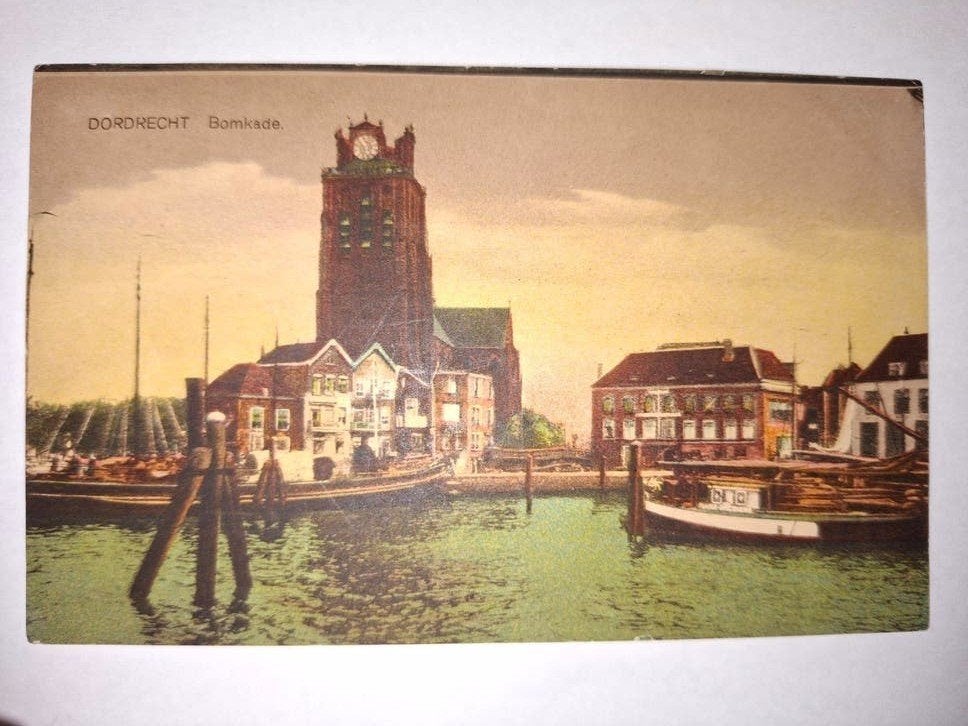 Ansichtkaart/ foto Bomkade Dordrecht, Ophalen of Verzenden