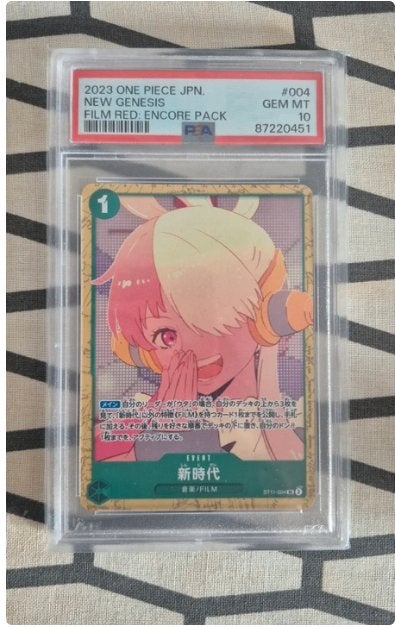 One Piece New Genesis ST11-004 PSA 10 – Film Red Encore Pack, Ophalen of Verzenden, Nieuw, Bandai