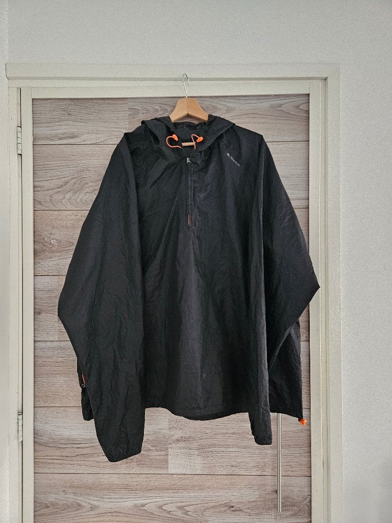 zwarte Quechua regenjas maat 4XL, Quechua, Zwart, Ophalen of Verzenden, Jas of Mantel
