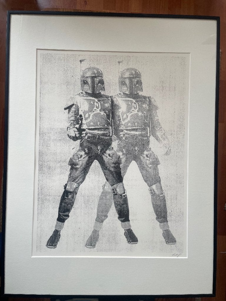 zeefdruk 'bounty hunter' Concepcion studios gesigneerd, Gelimiteerde oplage, Ophalen of Verzenden, Personages en Fantasiefiguren