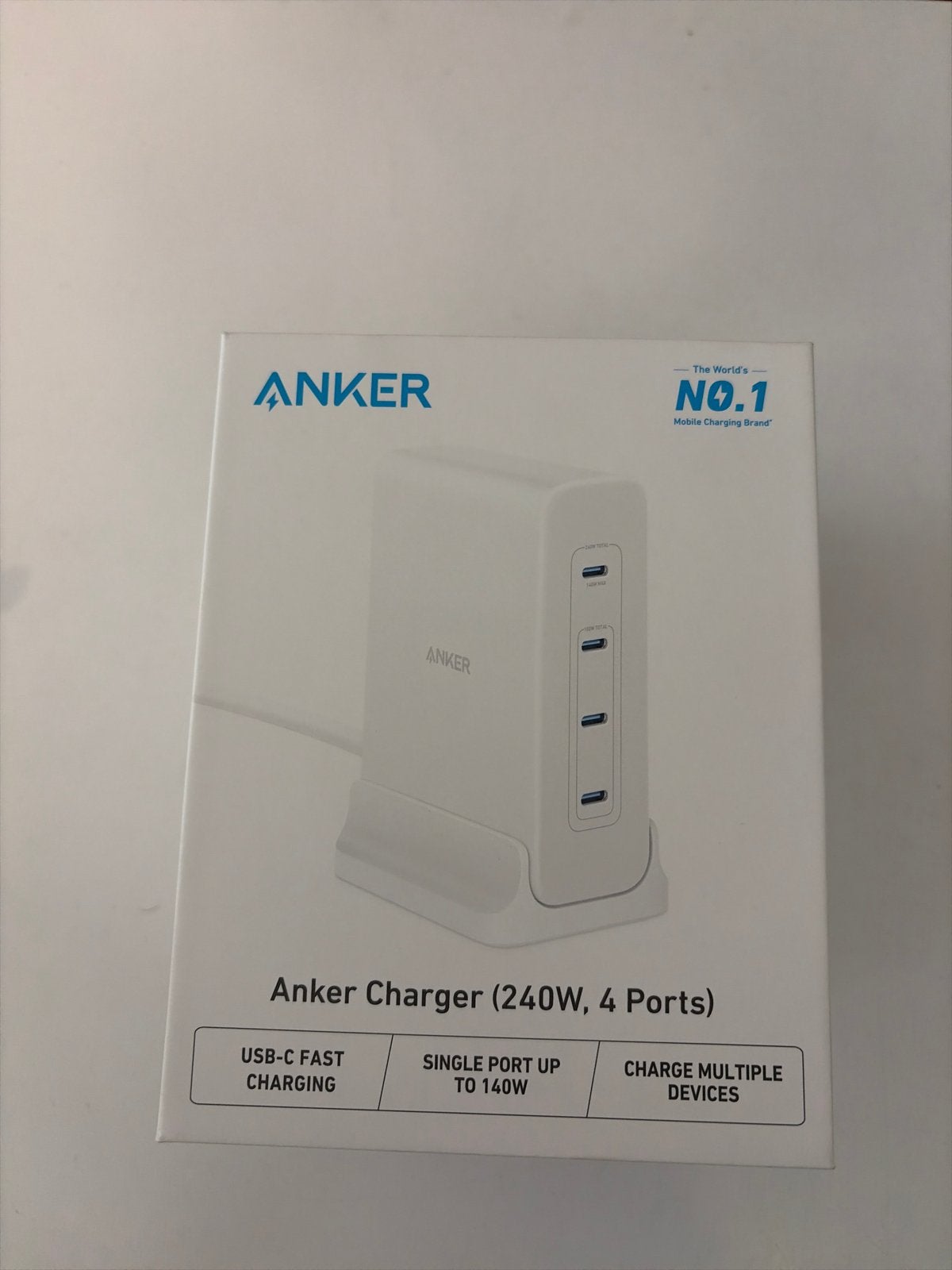 Nieuw Anker Oplader 240W, 4 poorten, USB-C Snel Lader 140W, Verzenden, Nieuw