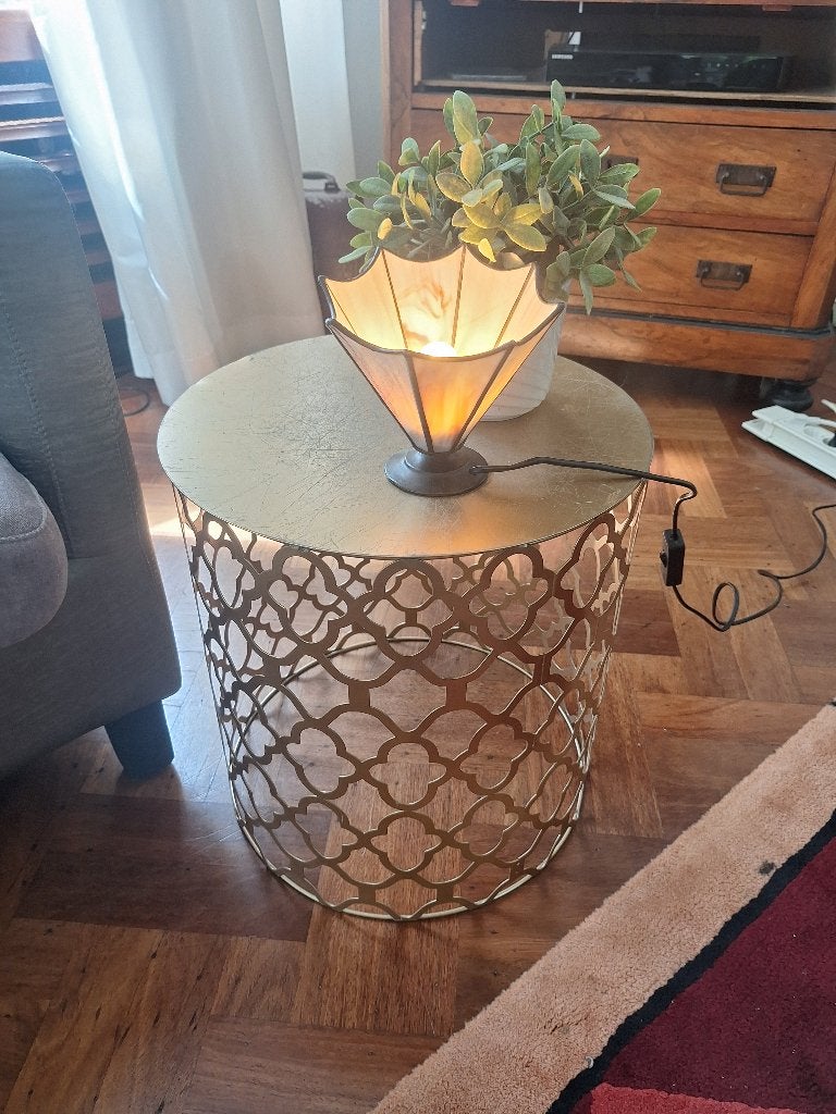 Tiffany lamp ( glas in lood) sfeerlamp,art deco, Ophalen of Verzenden