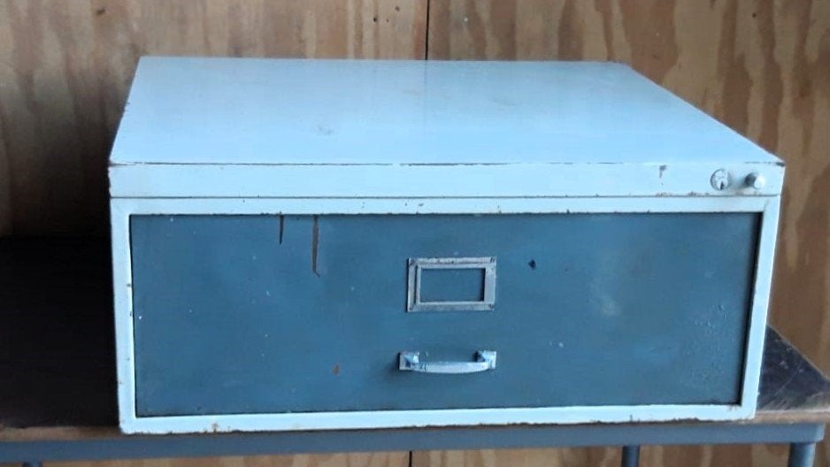 Metalen industriële ladekast gereedschapskast Lips, Ophalen, Gebruikt, 1 of 2 laden, 50 tot 100 cm