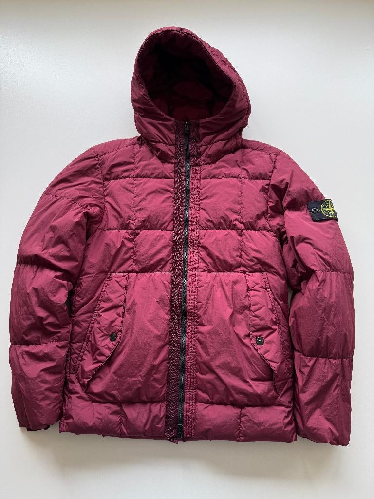 Stone Island Garment Dyed Jacket S, Ophalen of Verzenden, Zo goed als nieuw, Maat 46 (S) of kleiner, Rood
