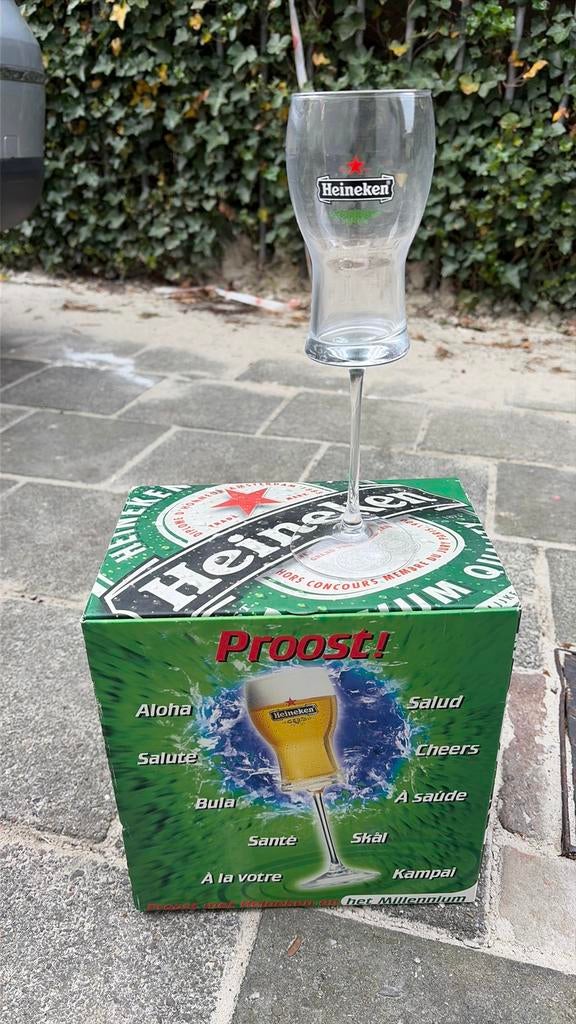 Heineken millennium glazen, Ophalen, Nieuw, Glas of Glazen, Heineken