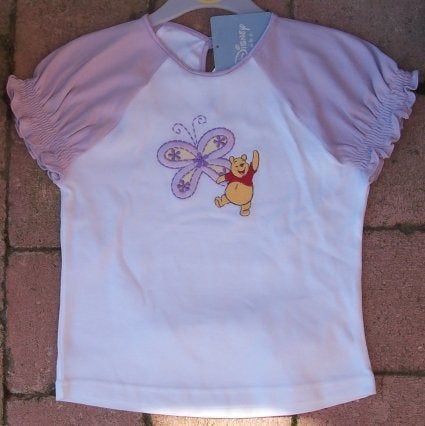 Wit/lila Disney / Winnie the Pooh shirt maat 92 *NIEUW* a, Disney, Meisje, Nieuw, Ophalen of Verzenden