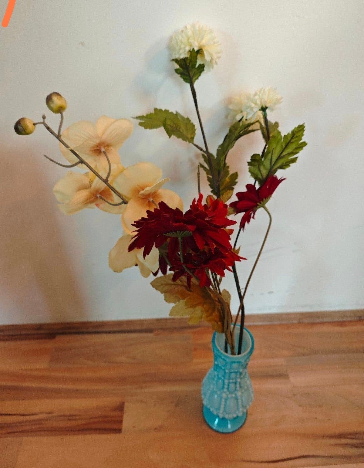 Prachtig kunstbloemen boeket voor bruiloft of decoratie, Binnen, Textiel, Ophalen of Verzenden, Zo goed als nieuw