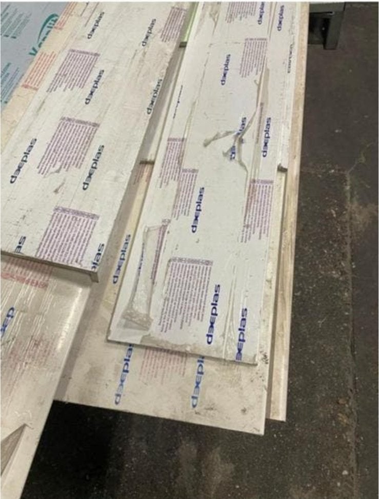 Rest partij keralit en deeplast, Doe-het-zelf en Verbouw, Platen en Panelen, Zo goed als nieuw, Ophalen