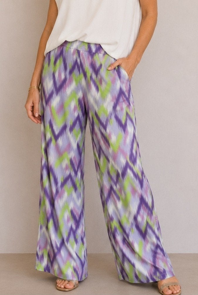 travelstof broek NIEUW lila XXL 3XL, Paars, Maat 46/48 (XL) of groter, Nieuw, Ophalen of Verzenden