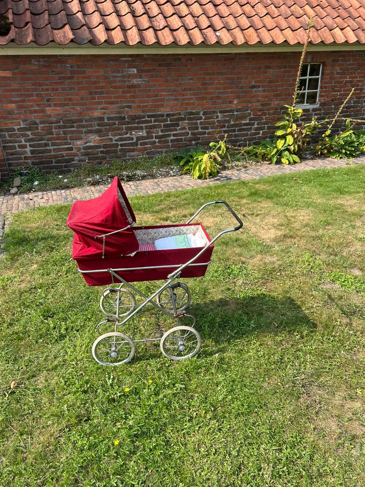 Vintage kinderpoppenwagen, Kinderen en Baby's, Speelgoed | Poppen, Ophalen, Gebruikt, Babypop