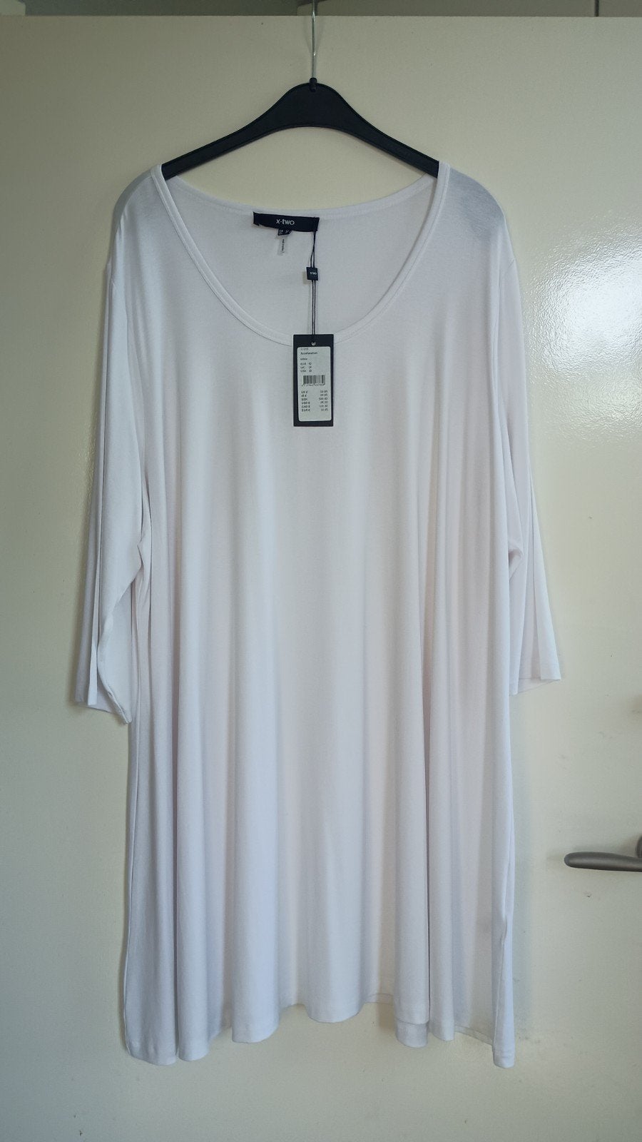Nieuwe witte tuniek / jurk/ shirt van X-two  maat 52, X-Two, Nieuw, Ophalen of Verzenden, Wit