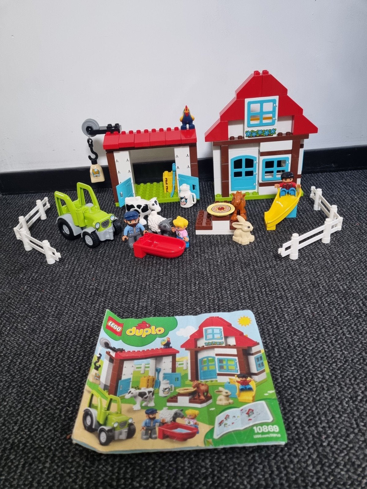 Lego Duplo Boerderij 10869 compleet met boekje, Compleet, Gebruikt, Overige thema's, Ophalen of Verzenden