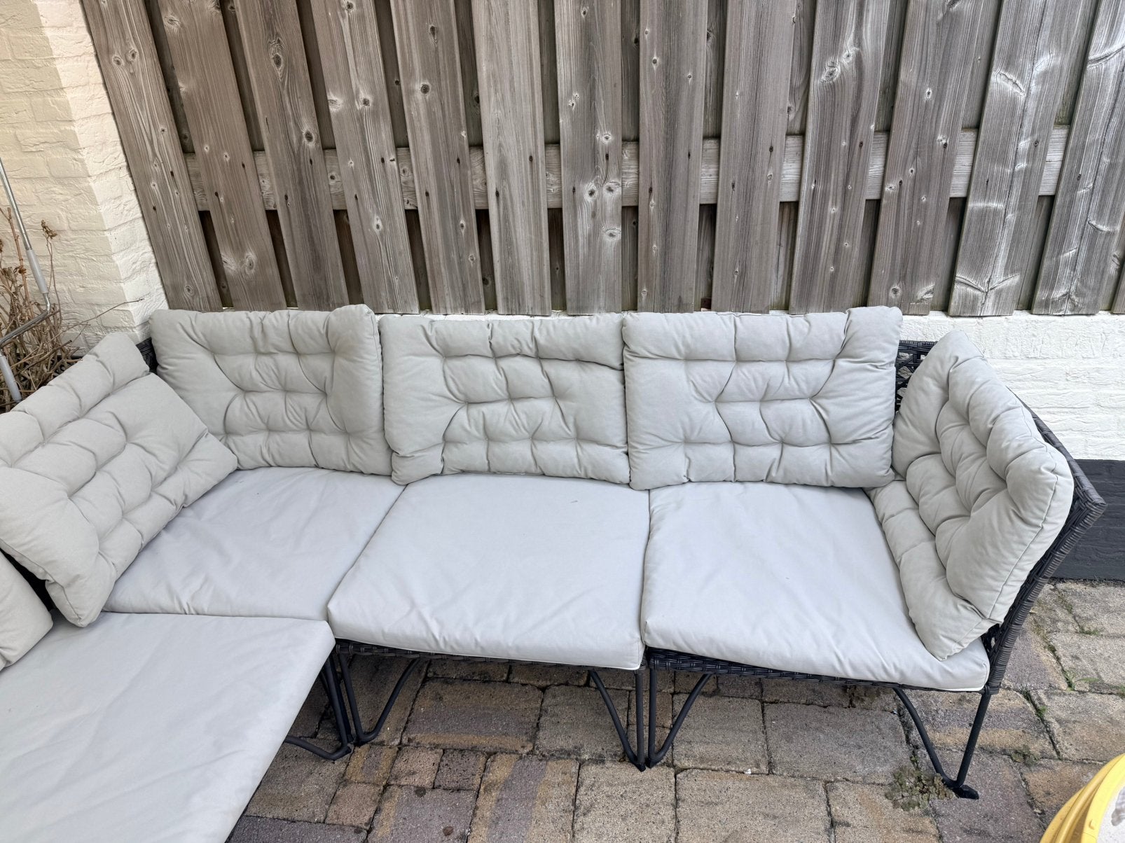 Outdoor corner sofa 5-seat, Ophalen, 5 zitplaatsen, Gebruikt, Rotan