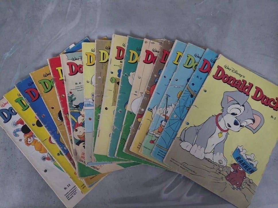 Donald Duck uit 1977 - 16 stuks, Boeken, Meerdere stripboeken, Ophalen, Gelezen