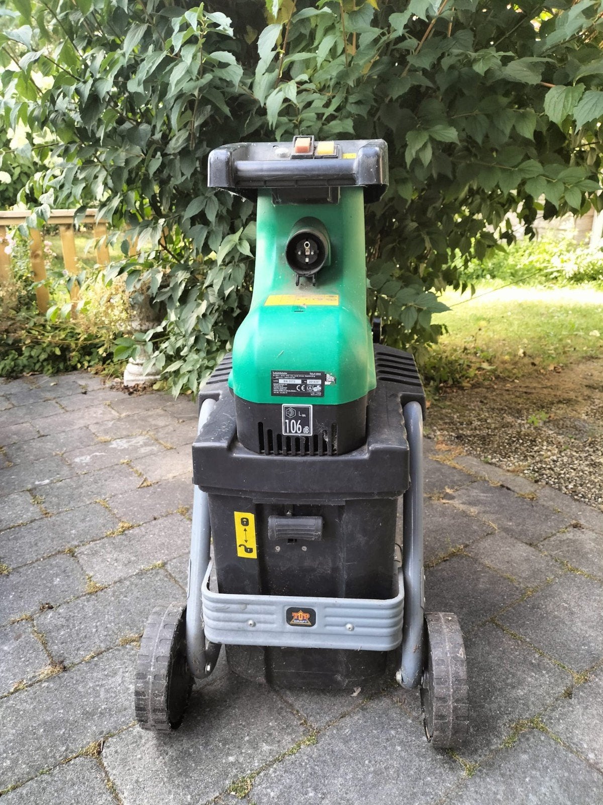 Elektrische hakselaar met opvangbak, Ophalen, Gebruikt, Top Craft, Met opvangbak