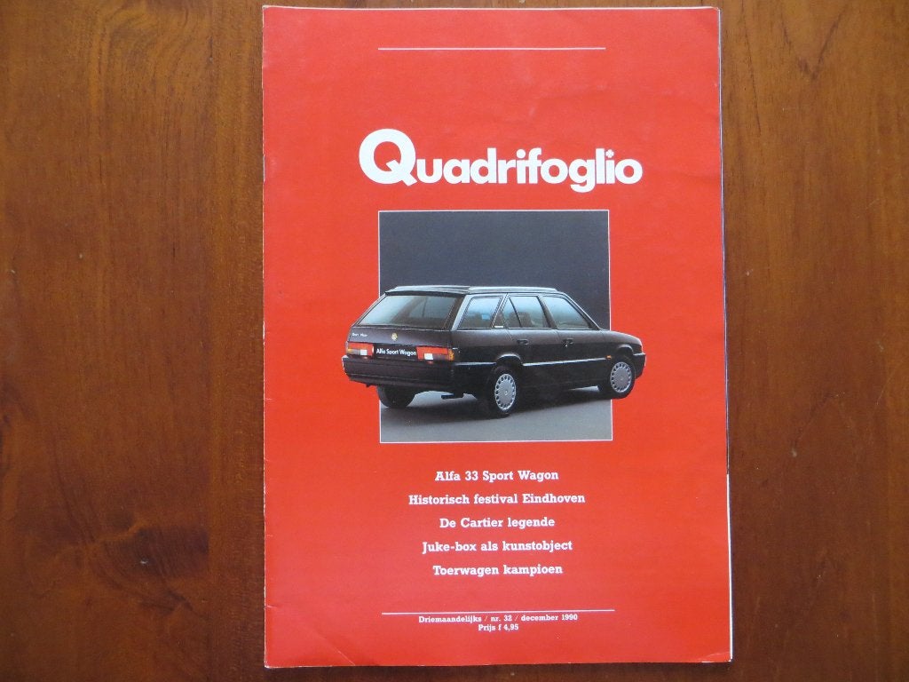 Alfa Romeo Quadrifoglio 32 (dec. 1990) 33 Sport Wagon, Ophalen of Verzenden, Zo goed als nieuw, Alfa Romeo