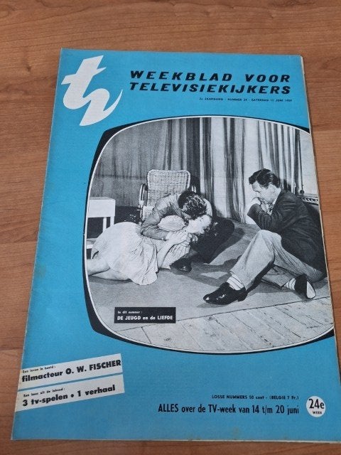 TV magazine 1959 Petra Laseur Hans Boswinkel Pim Dikkers, Ophalen of Verzenden, Gelezen, Muziek, Film of Tv