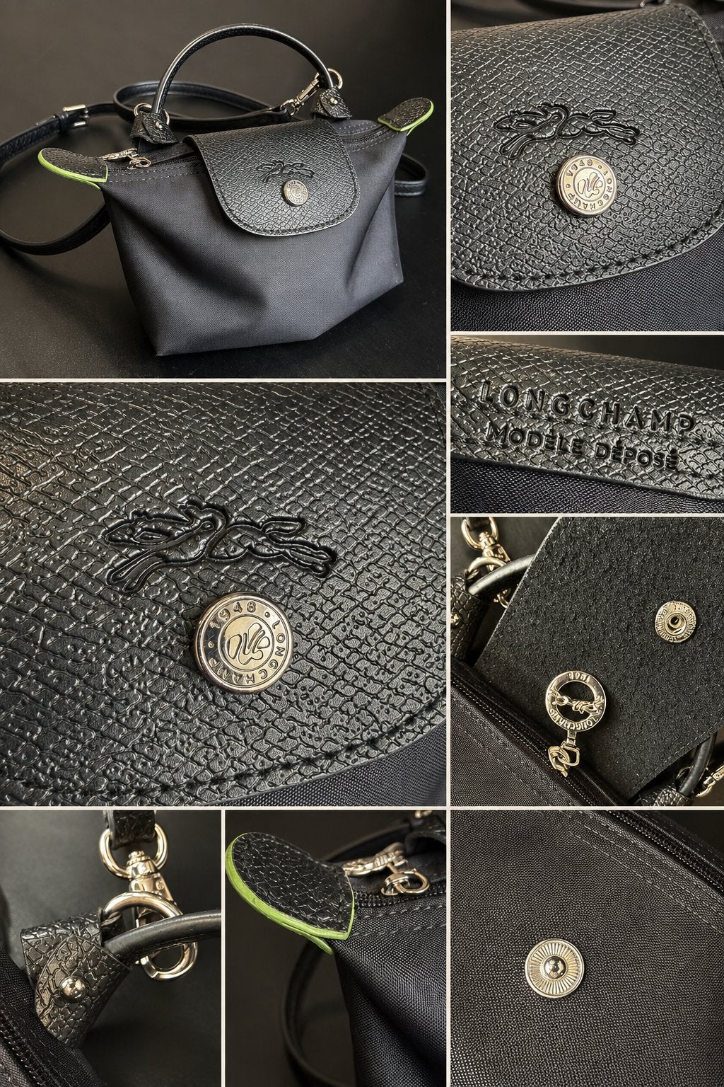 Longchamp Le Pliage Mini Handtas Zwart, Sieraden, Tassen en Uiterlijk, Tassen | Damestassen, Ophalen of Verzenden, Zo goed als nieuw
