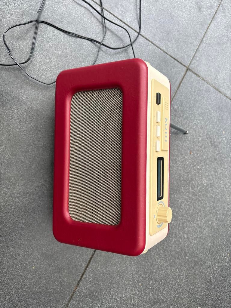KOTO OER dementie Radio - Vintage Stijl Draagbare Radio, Audio, Tv en Foto, Radio's, Ophalen, Gebruikt, Radio