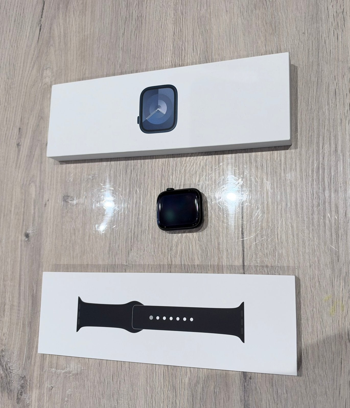 Apple Watch Series 9 45mm Midnight, Sieraden, Tassen en Uiterlijk, Zwart, IOS, Slaap, Ophalen of Verzenden