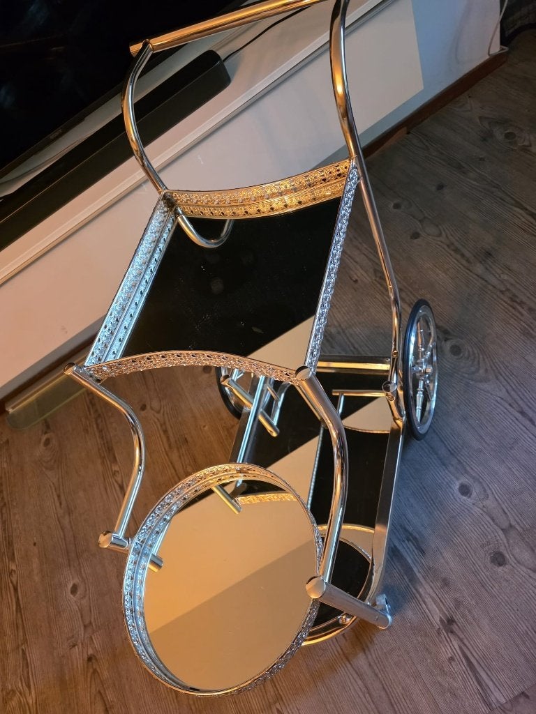 Mooie Vintage Serveerwagen, Ophalen, Zo goed als nieuw