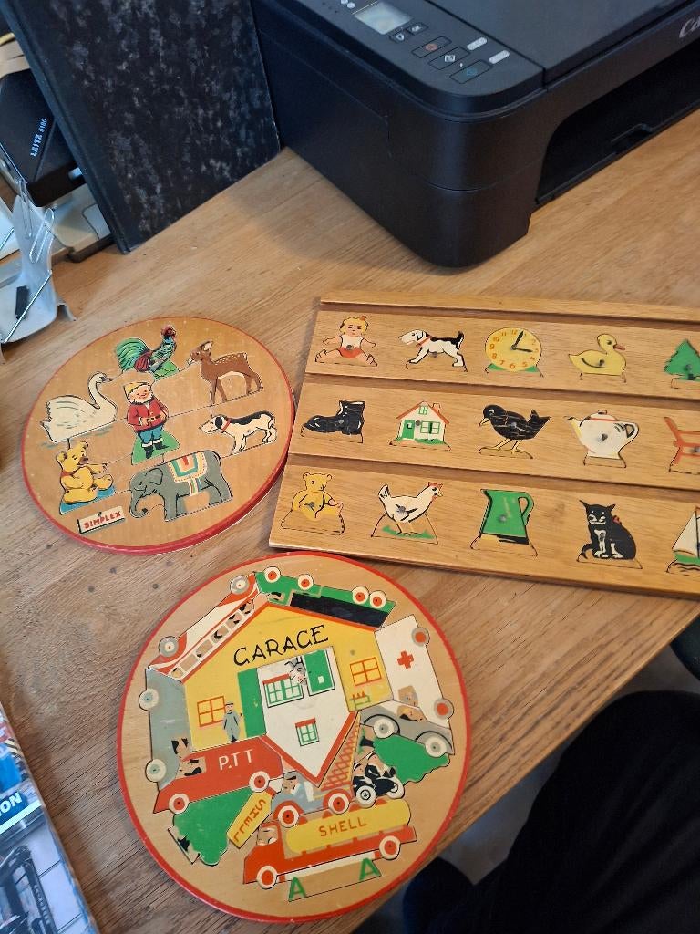 antiek houten  puzzels, Ophalen of Verzenden