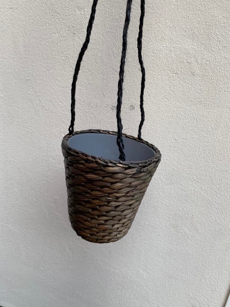 Ikea Geweven hangende bloempot van waterhyacint, Overige materialen, Minder dan 30 cm, Minder dan 60 cm, Rond