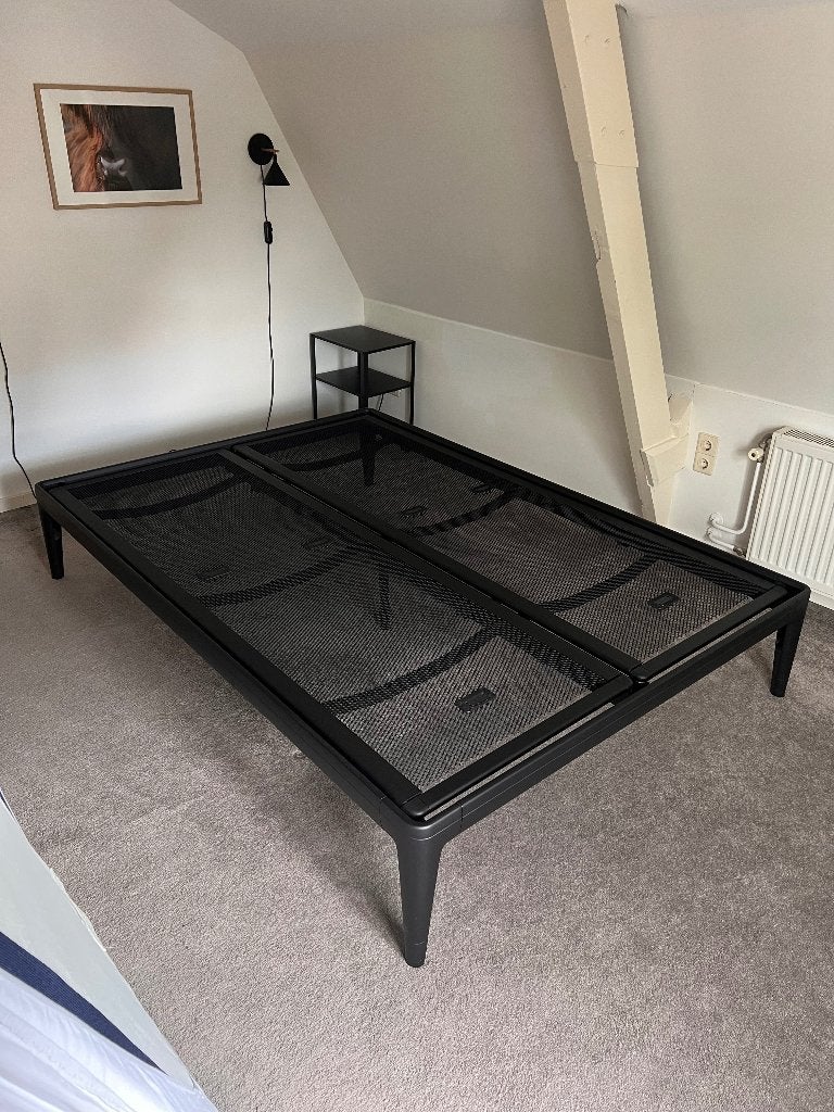 Auping Essential 140x200, Ophalen, Zwart, Tweepersoons, 140 cm