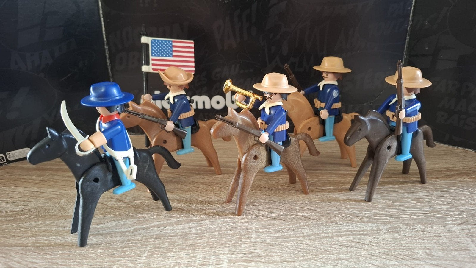 Playmobil; Noordelijke soldaten cavalerie (A), Kinderen en Baby's, Speelgoed | Playmobil, Ophalen of Verzenden, Gebruikt