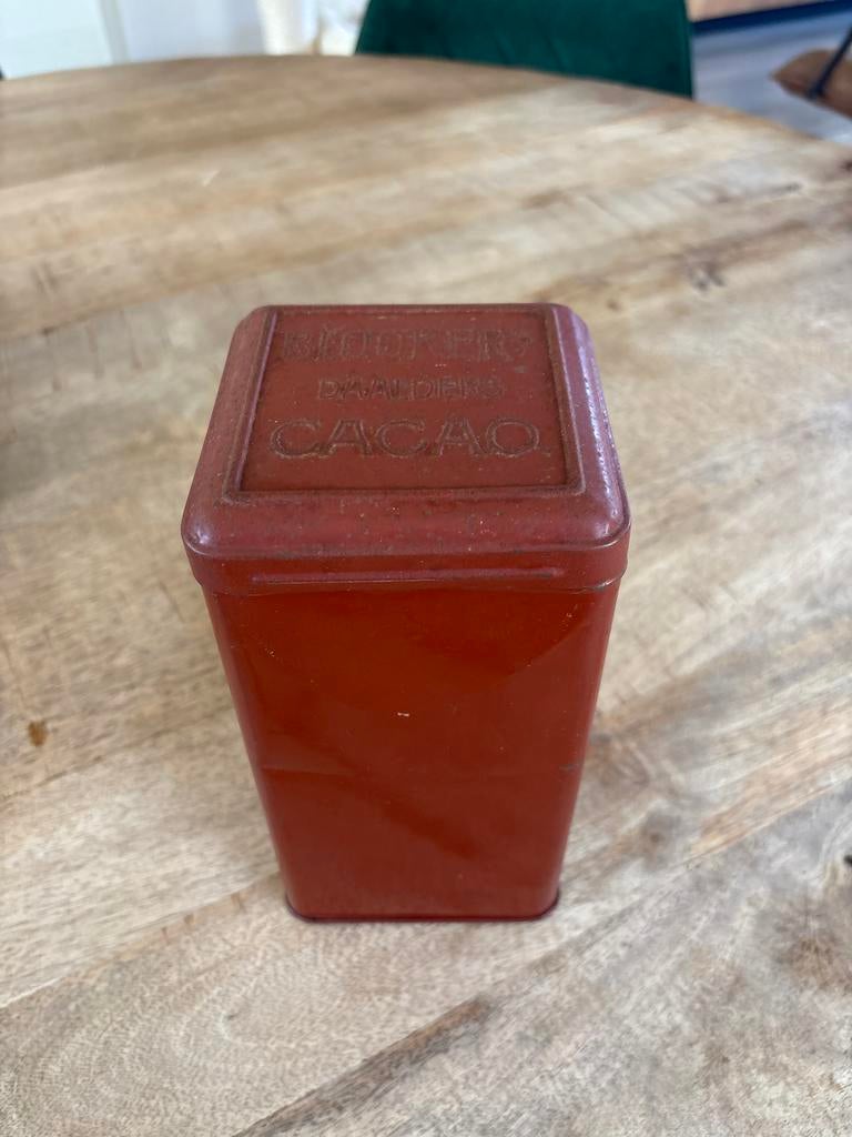 Vintage Blooker's Daalders Cacao Blik - Antiek Verzamelobjec, Ophalen of Verzenden, Gebruikt, Overige, Overige merken