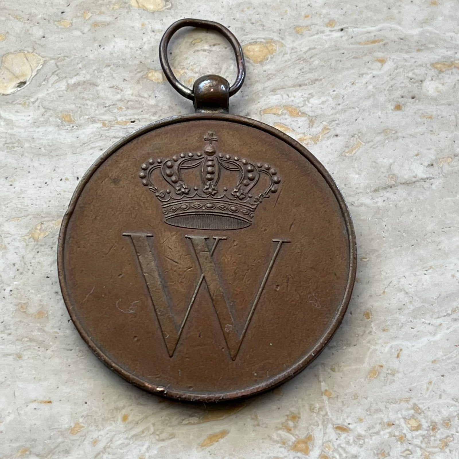 Rijks politie Identificatie medaille draagteken voor 1940, Ophalen of Verzenden