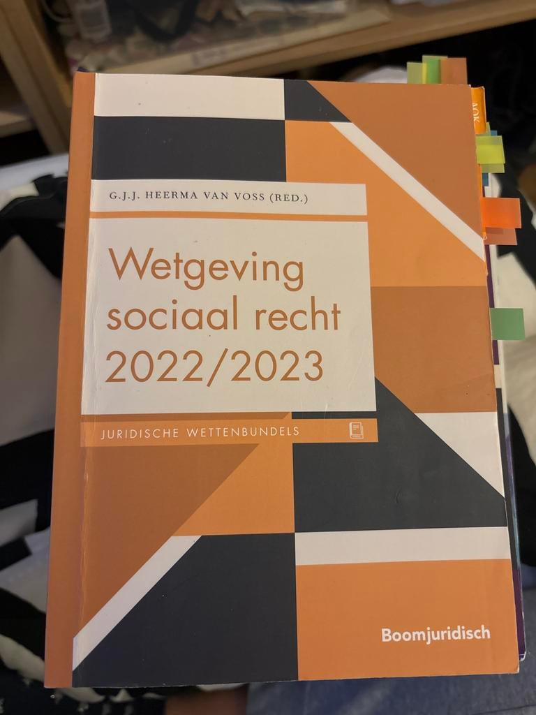 Wetgeving sociaal recht 2022/2023 - Juridische Wettenbundel, Ophalen of Verzenden, Gamma, Zo goed als nieuw, HBO