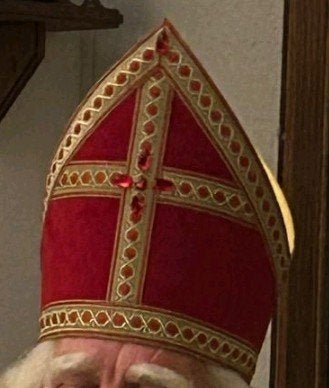 Sinterklaas mijter Bram van der Vlugt, Diversen, Ophalen of Verzenden